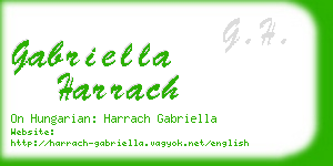 gabriella harrach business card